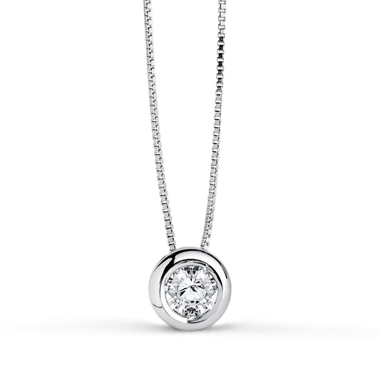 Venice necklace | 18 kt white gold