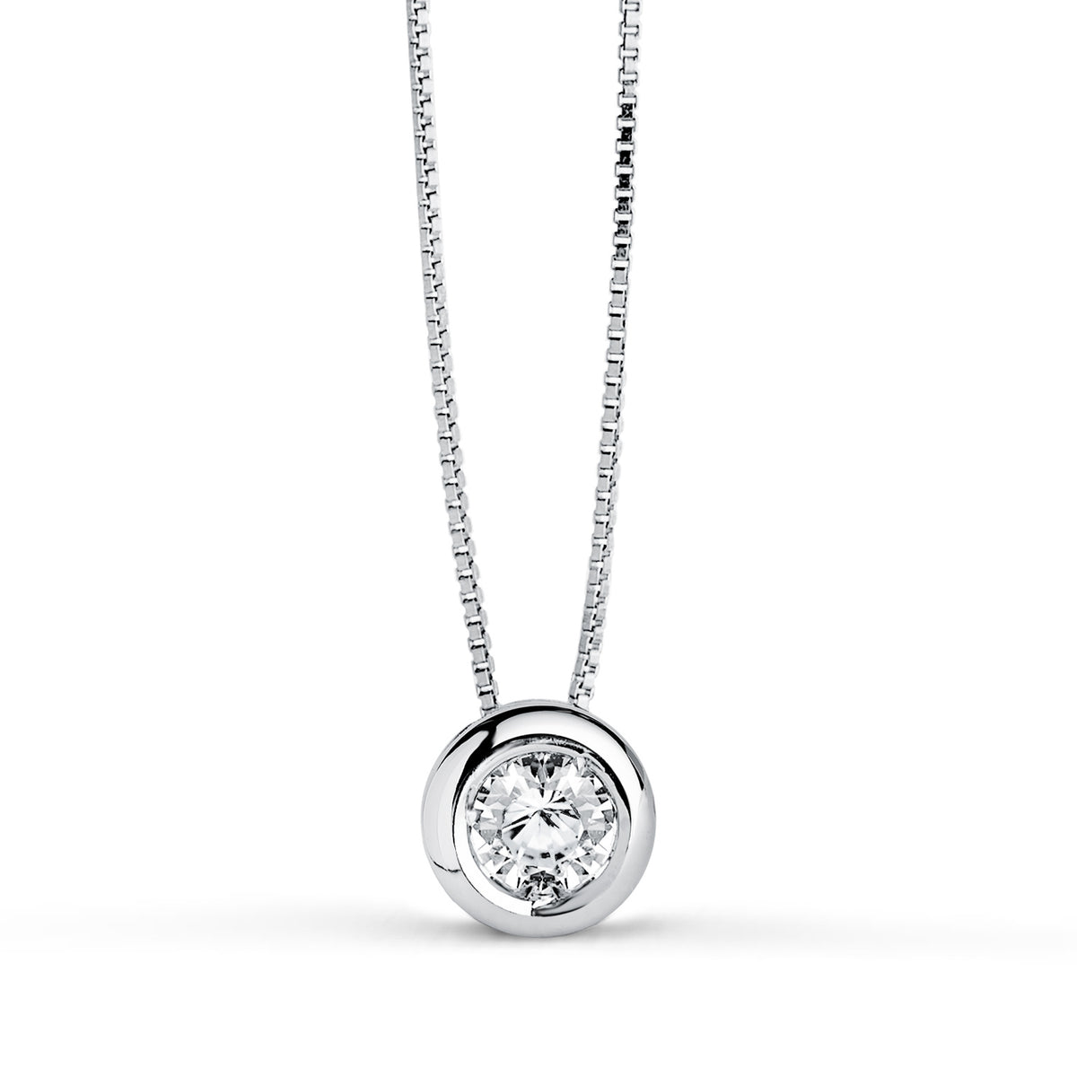 Venice necklace | 18 kt white gold