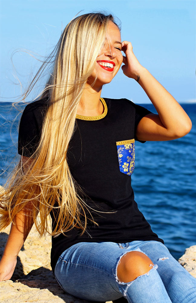Fallera t-shirt golden sea black – Fallera Camiseta Vanguerati Black Golden Sea