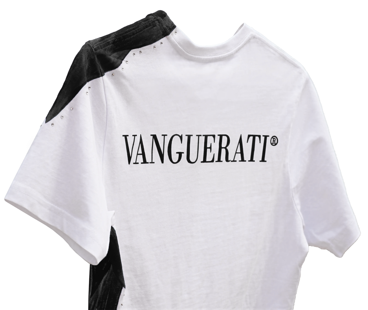 Black angel wing hand-painted T-shirt – Ala Trasero Negro