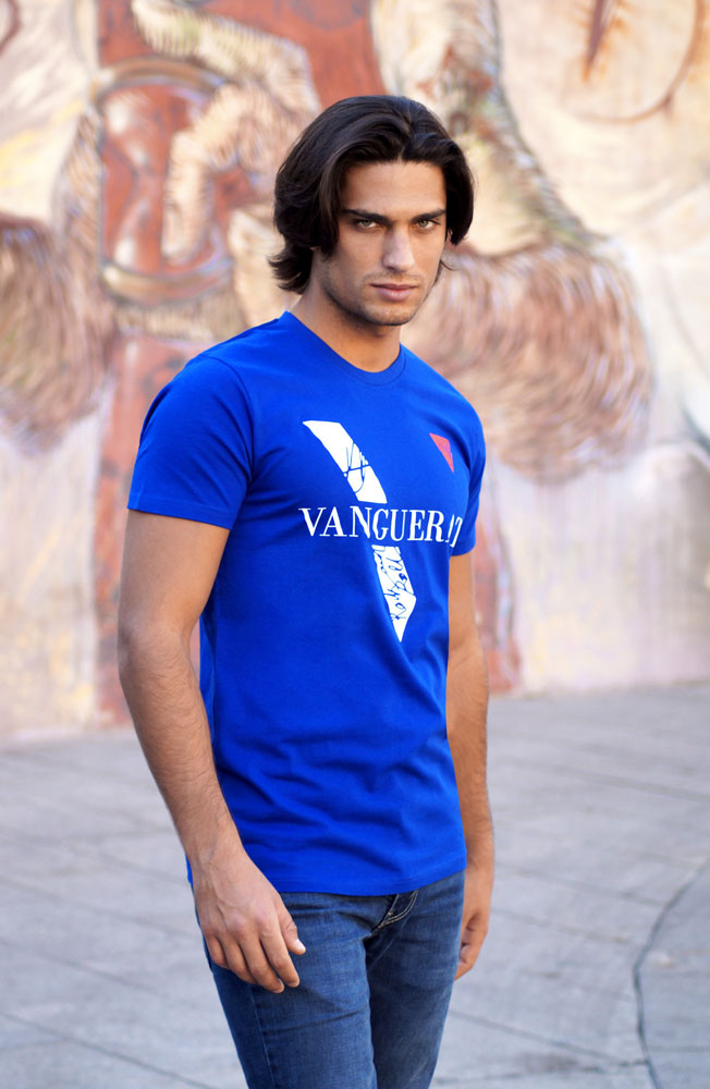 Blue V T-shirt – Vanguerati Men T Shirt Blue