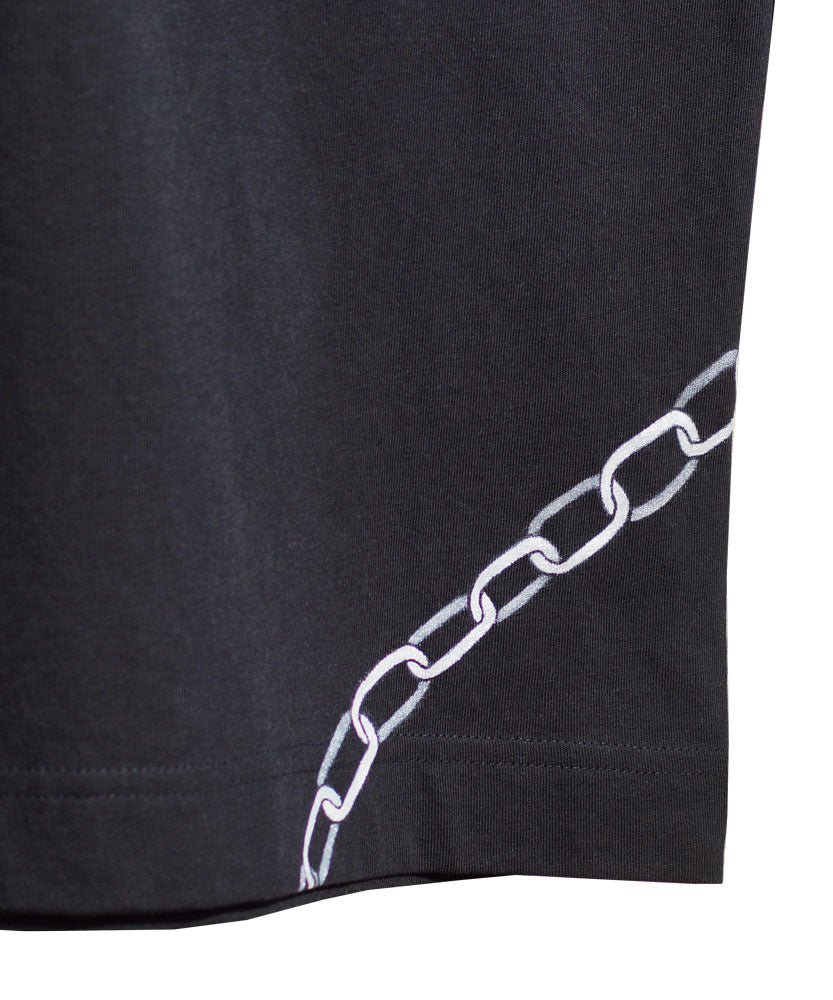 Chain hand-painted T-shirt – Handpainted Tshirt Silver Chain 4 Vanguerati