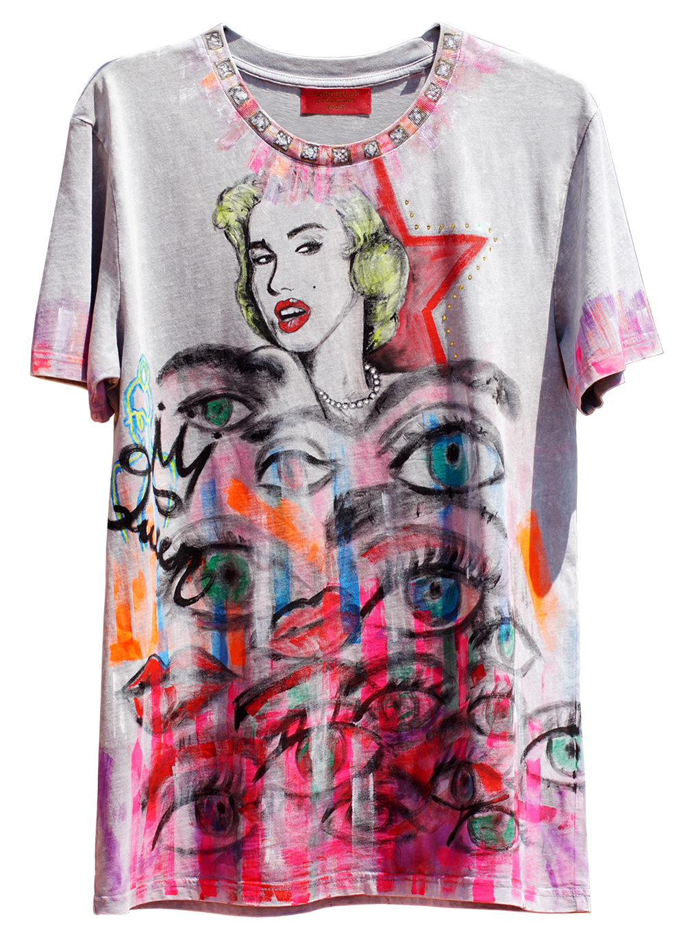 Marilyn handpainted t-shirt – Marilyn Handpainted Front