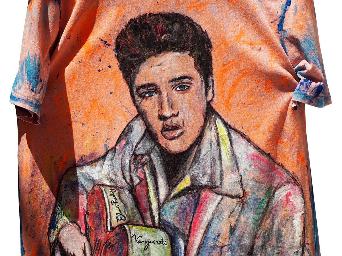 Elvis hand-painted T-shirt – Elvis Tshirt 5 2