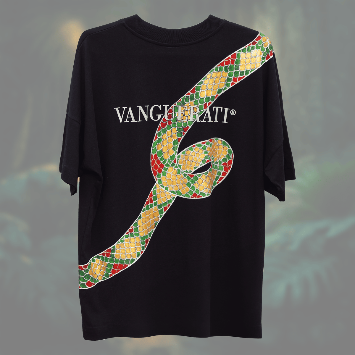 Snake hand-painted T-shirt – Snake Tshirt Back