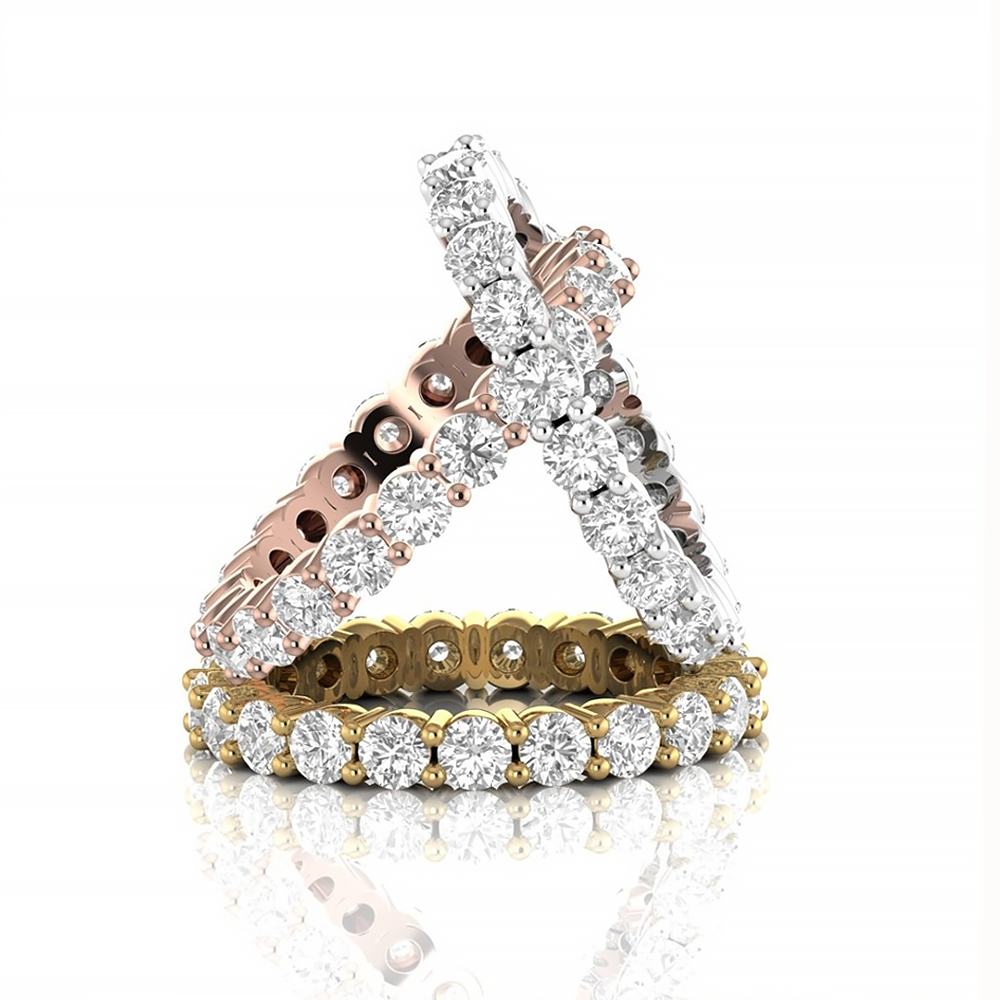Eternity ring: yellow gold with 2.27ct diamonds – Eternity 2.27Ct Wedding Band