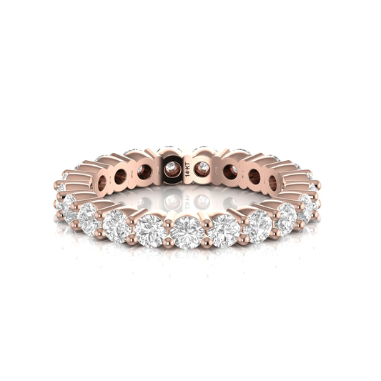 Eternity ring: rose gold with 2.27ct diamonds