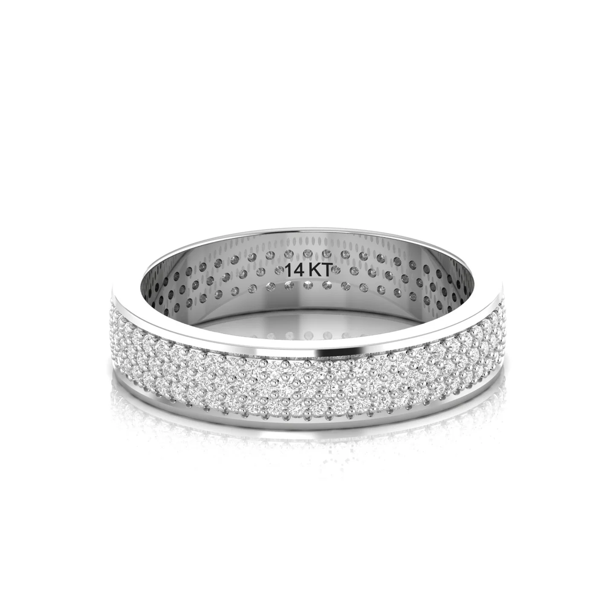 Trinity ring: white gold with 0.82ct diamonds