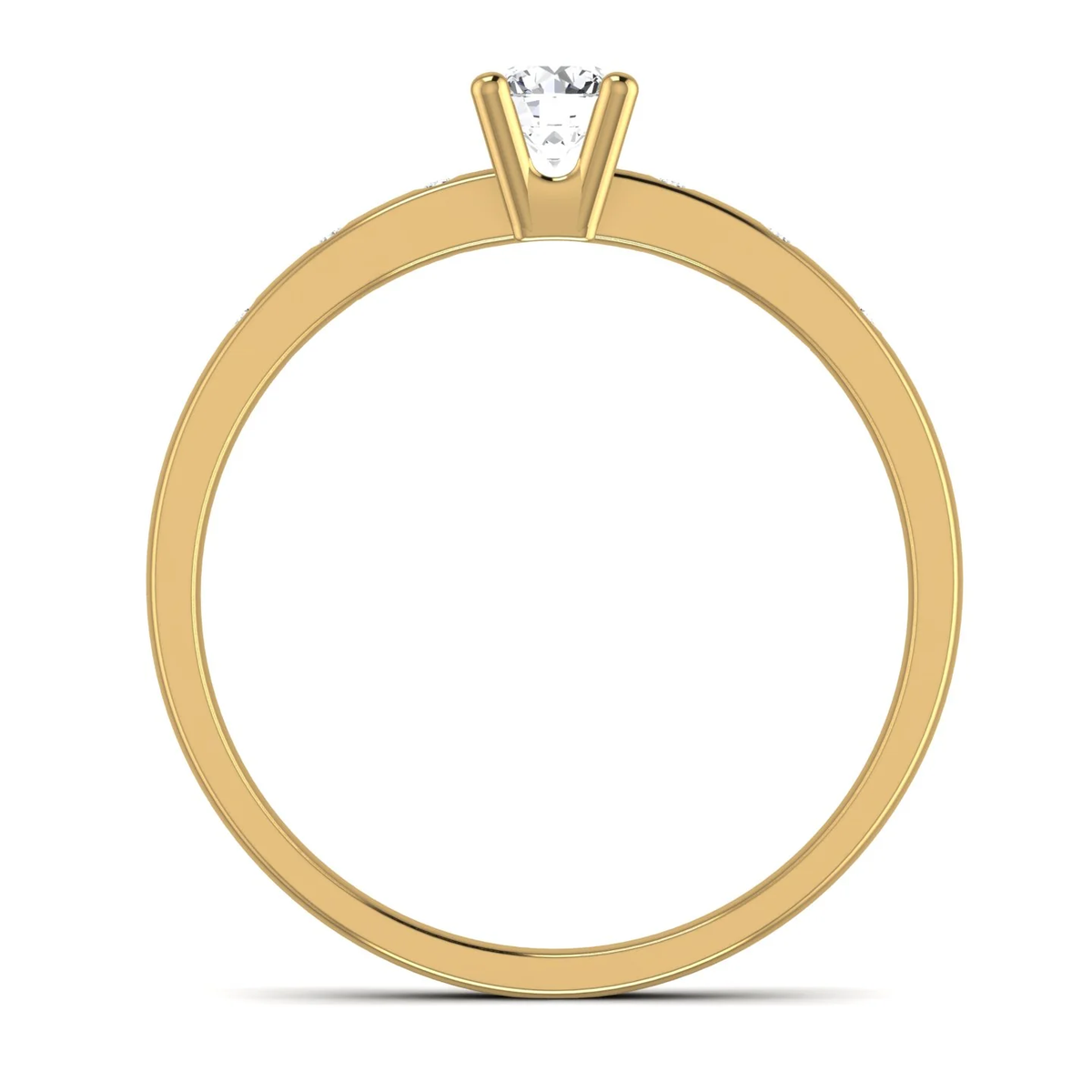 Scarlett ring: yellow gold with 0.32ct diamonds – Scarlett Ring Yellow Gold