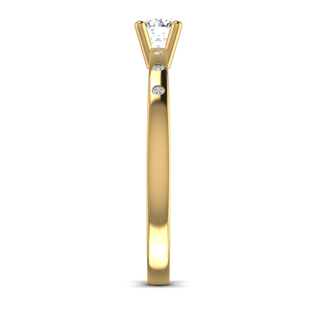Scarlett ring: yellow gold with 0.32ct diamonds – Scarlett Ring Yellow Gold