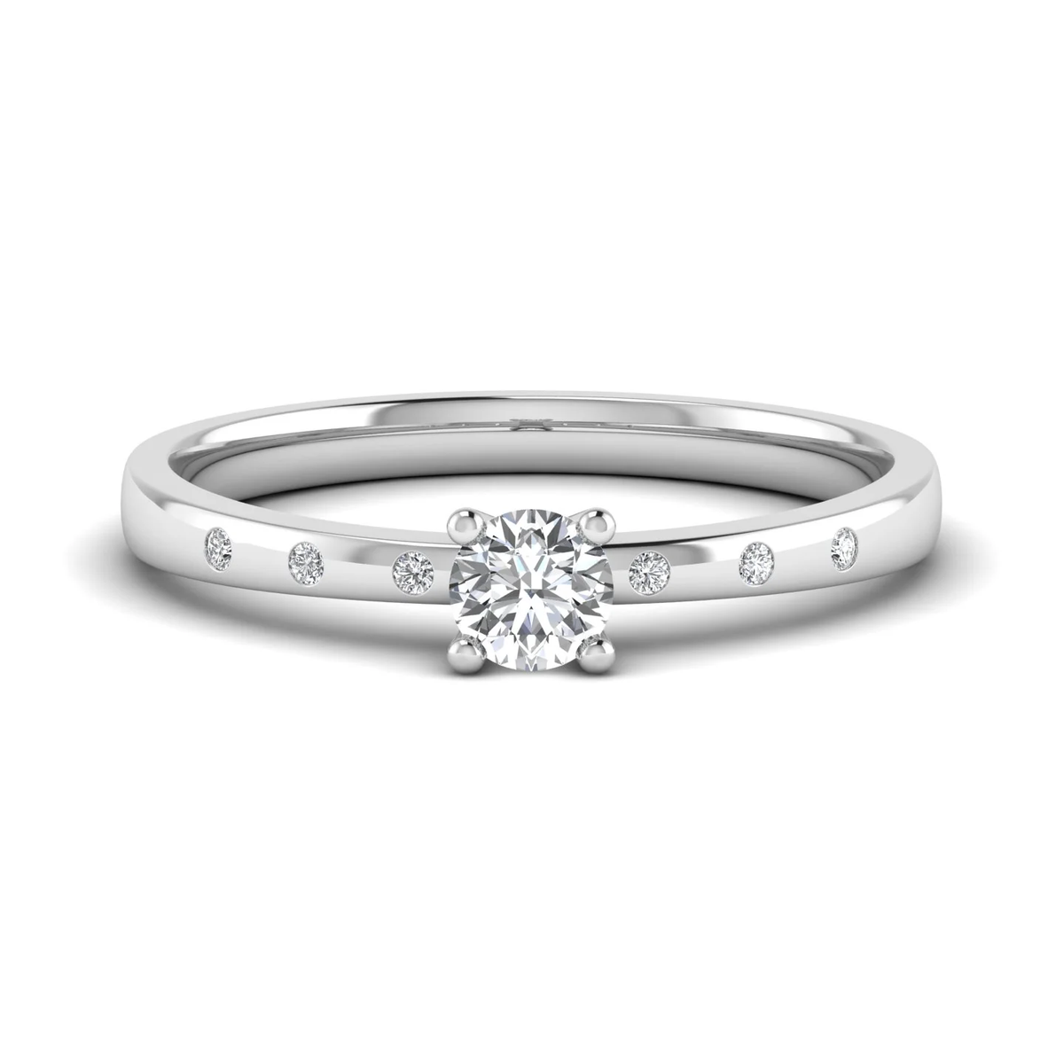 Scarlett ring: white gold with 0.32ct diamonds