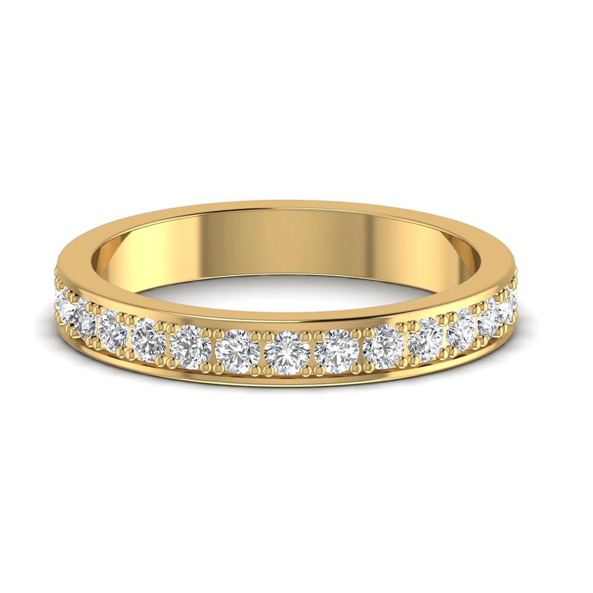 Lady ring: yellow gold with 1.20ct diamonds