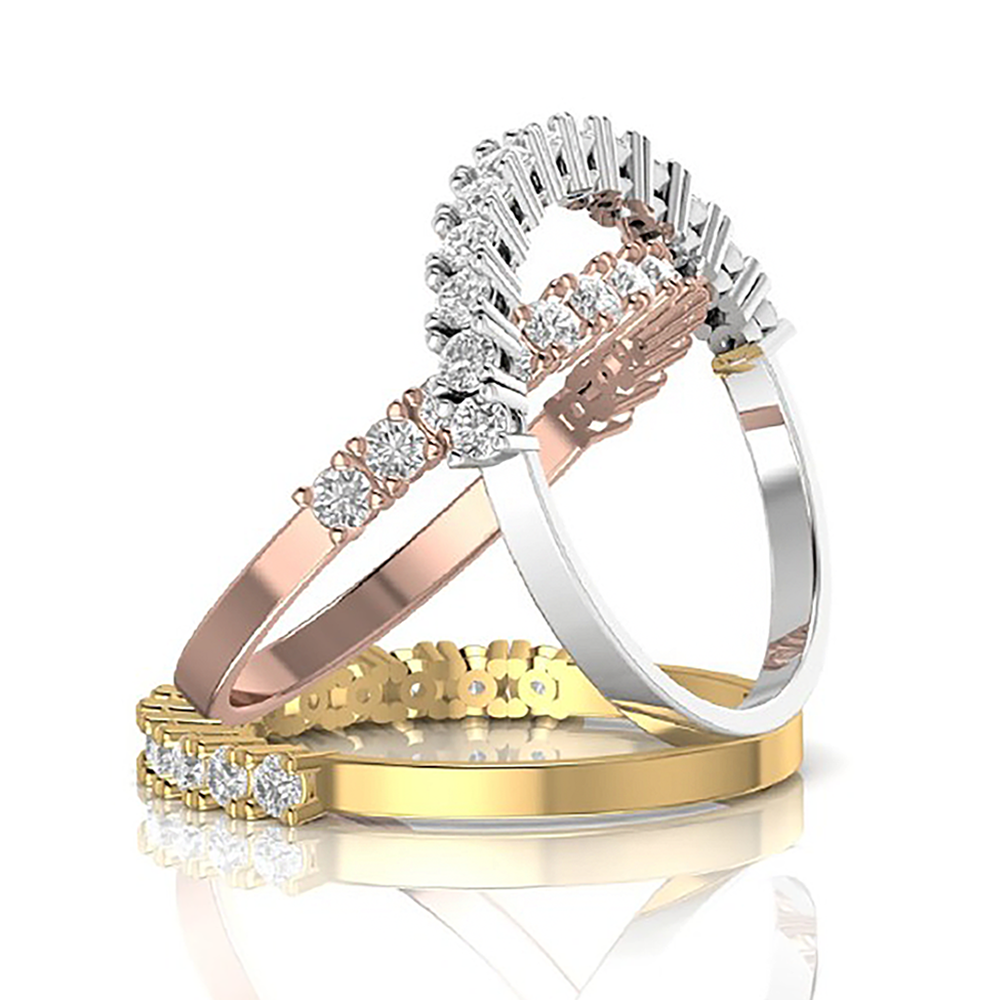 Half Eternity ring: white gold with 0.45ct diamonds – Half Eternity Ring