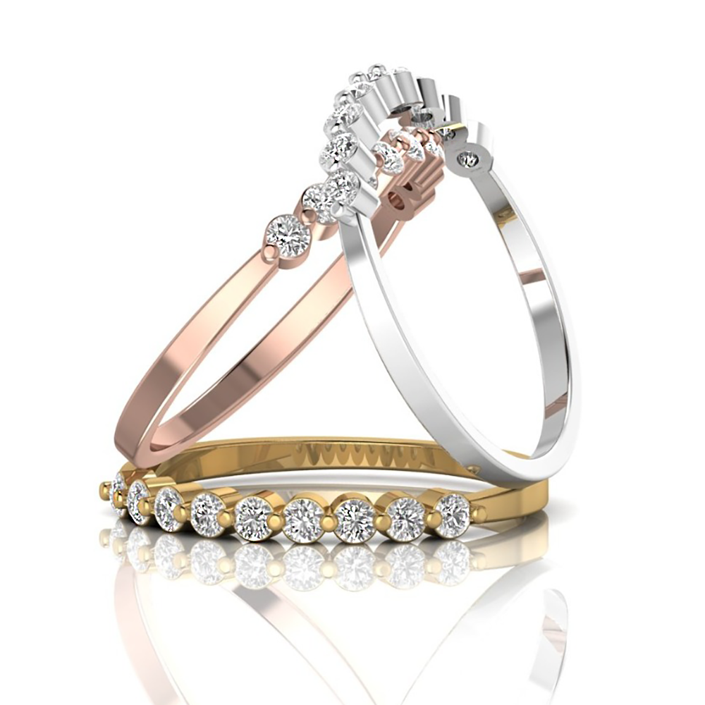 Charming ring: rose gold with 0.31ct diamonds – Charming Ring Gold