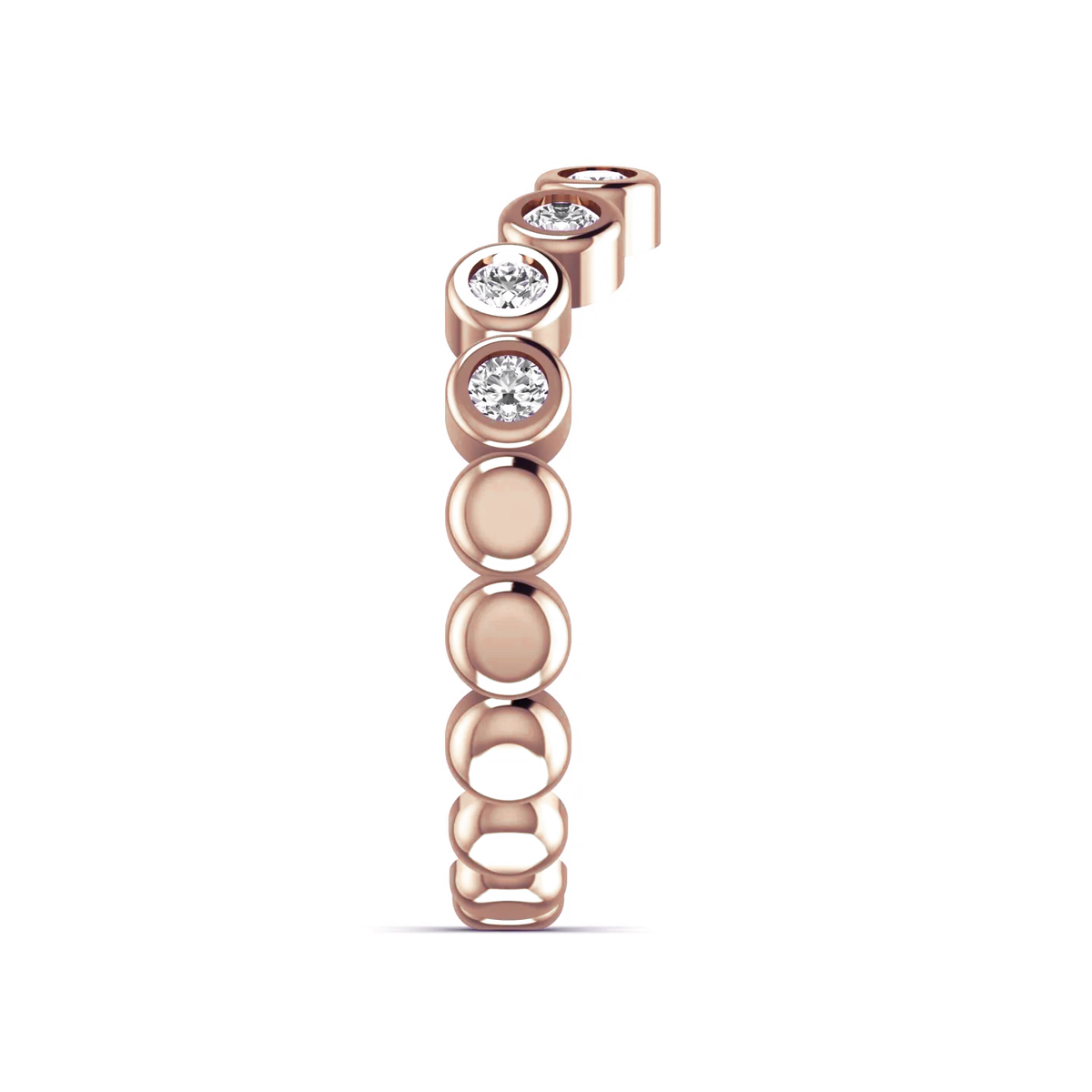 Rome ring: rose gold with 0.51ct diamonds – Rome Ring Rose Gold