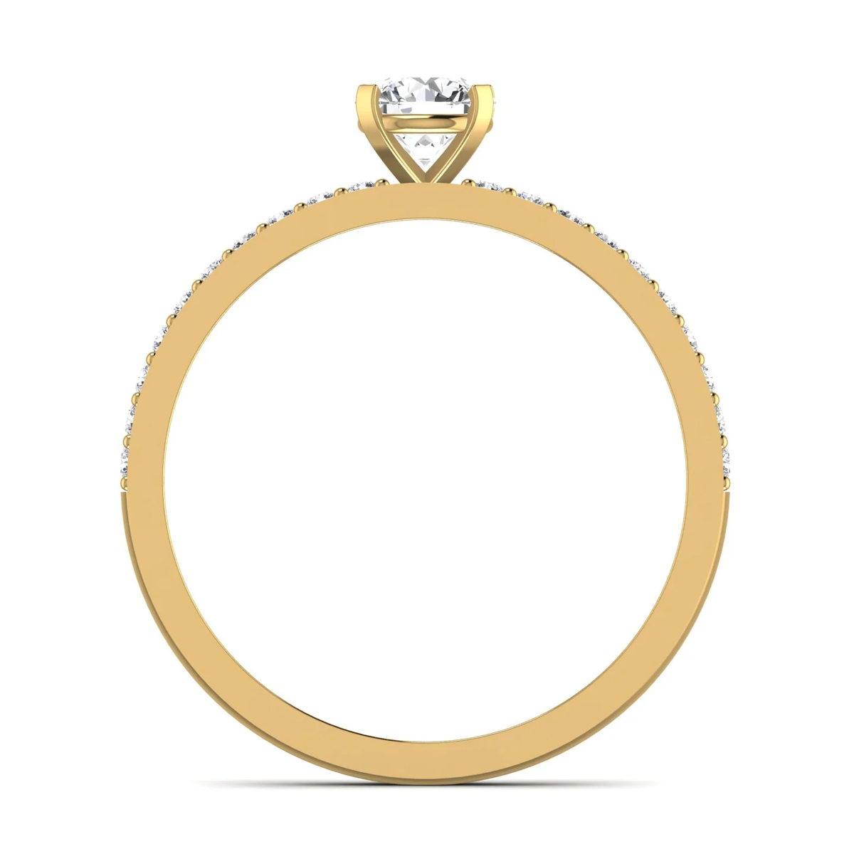 Special ring: yellow gold with 0.74ct diamonds – Special Ring Yellow Gold