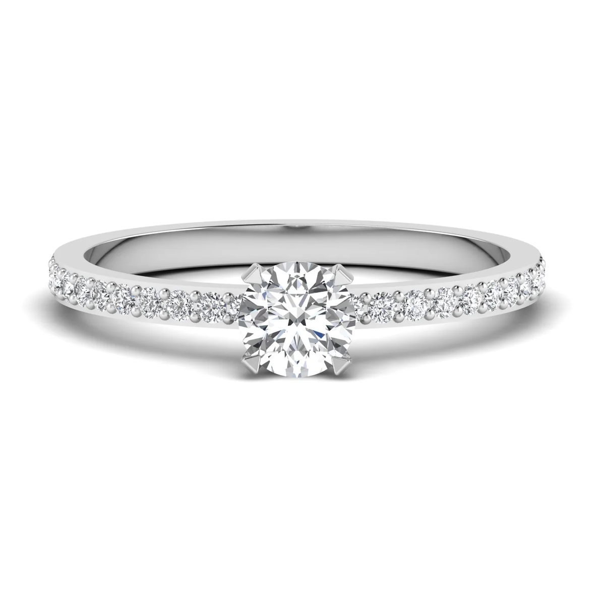Special ring: white gold with 0.74ct diamonds – Special Ring White Gold