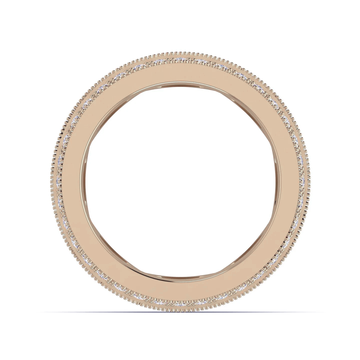Three Row ring: rose gold with 4.27ct diamonds – Three Row Rose Gold