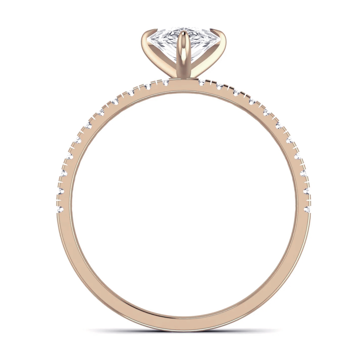 Pear ring: rose gold with 1.66ct diamonds – Pear Ring Rose Gold