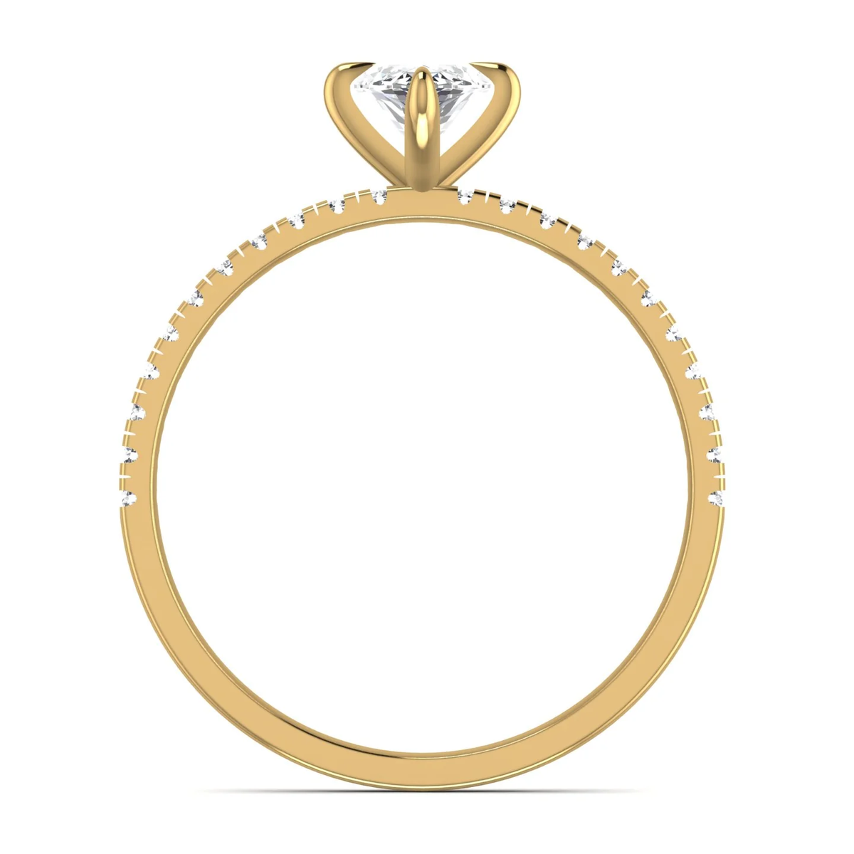 Marquise ring: yellow gold with 1.24ct diamonds – Marquise Ring Yellow Gold