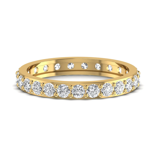 Eternity ring: yellow gold with 1.65ct diamonds