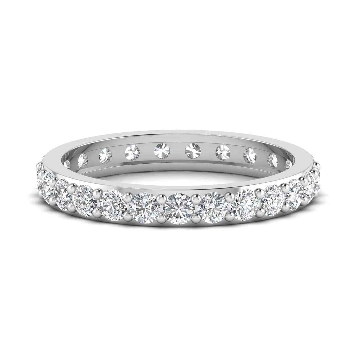 Eternity ring: white gold with 1.65ct diamonds