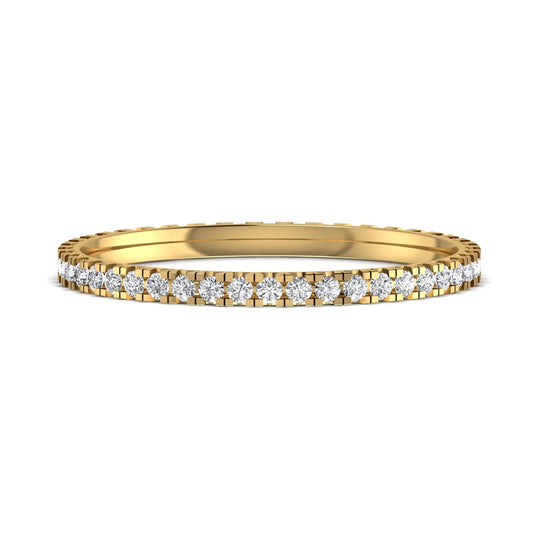 Light ring yellow gold with 0.48ct diamonds