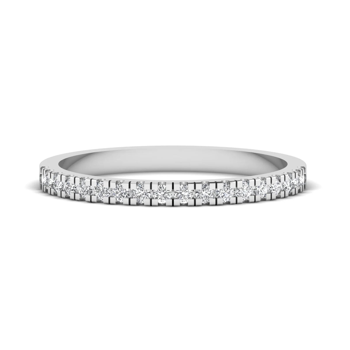 Half light ring white gold with 0.27ct diamonds