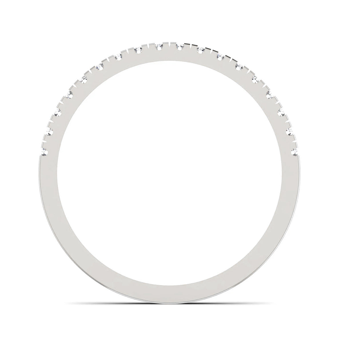 Half light ring white gold with 0.27ct diamonds – Half Light Ring White Gold
