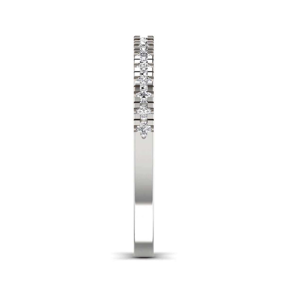 Half light ring white gold with 0.27ct diamonds – Half Light Ring White Gold