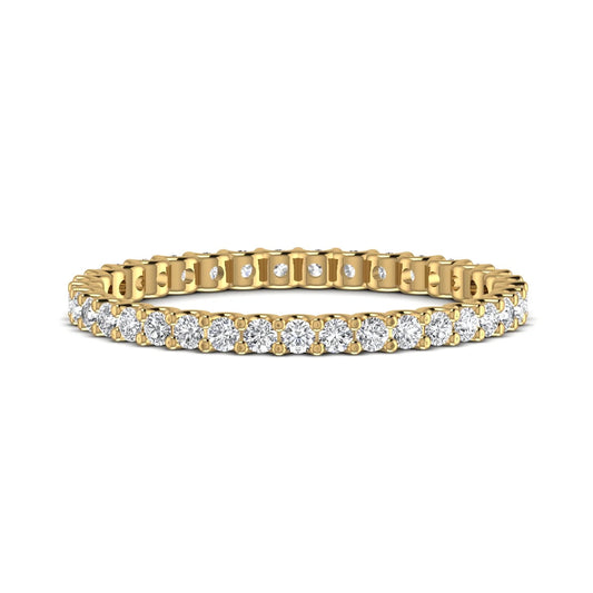 Floral ring yellow gold with 0.53ct lab-diamonds IGI certificate