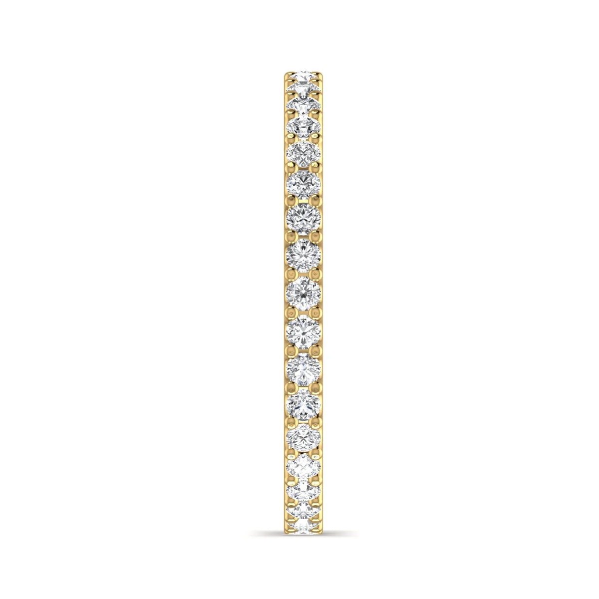 Floral ring yellow gold with 0.53ct lab-diamonds IGI certificate – Pretty Eternity Ring Yellow Gold