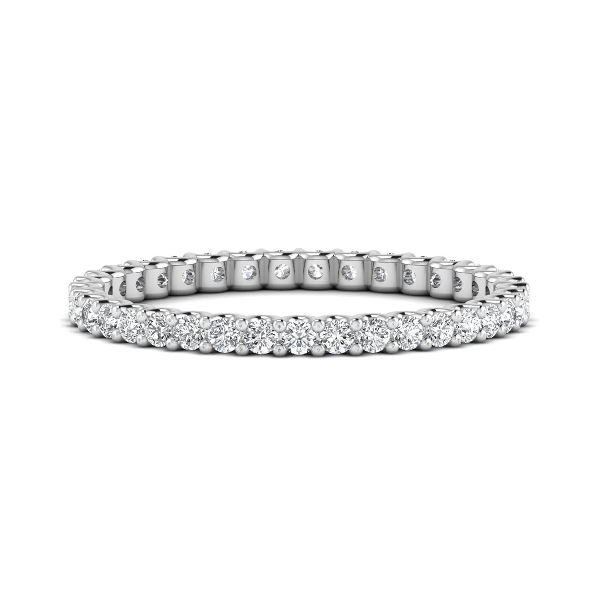 Pretty eternity ring white gold with 0.48ct diamonds