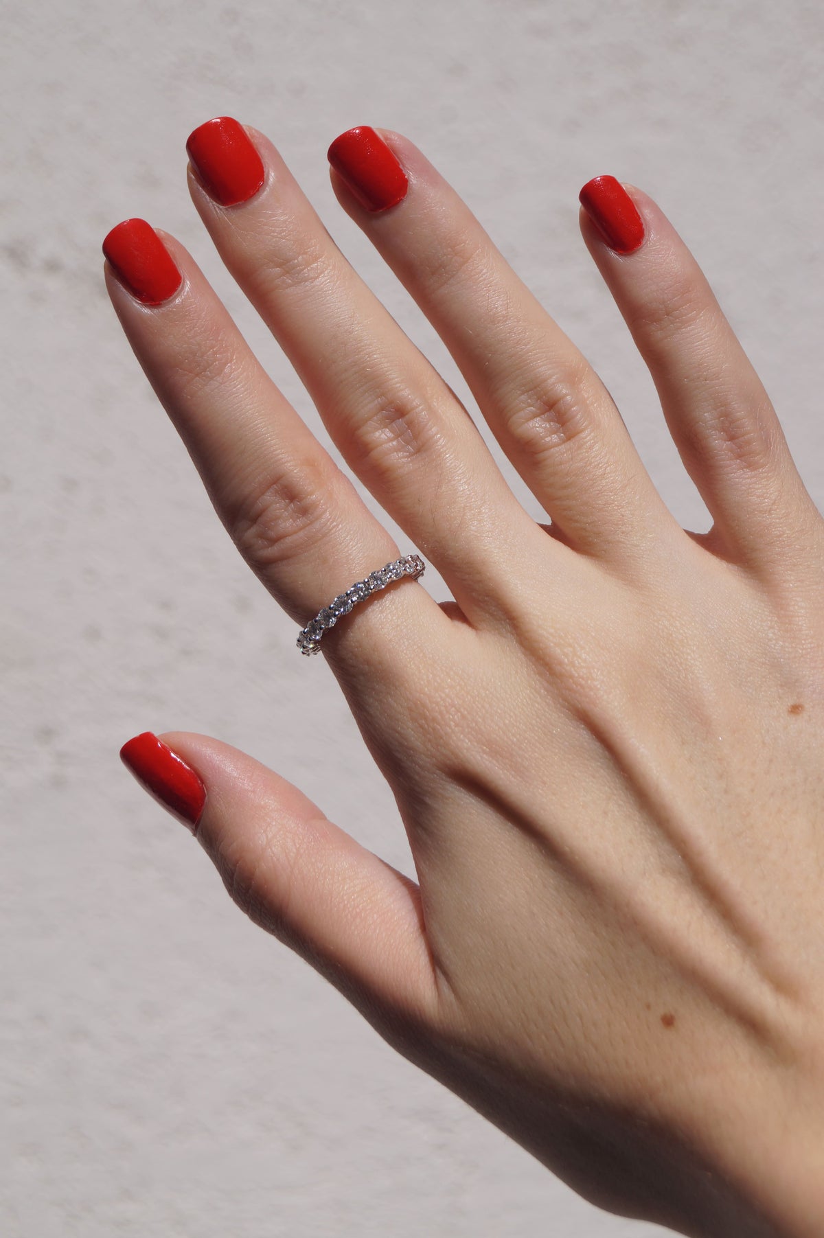 Eternity Ring: White Gold Lab Diamond (IGI) or 925 Silver Moissanite (GRA) | 2.27ct Round Brilliant Band