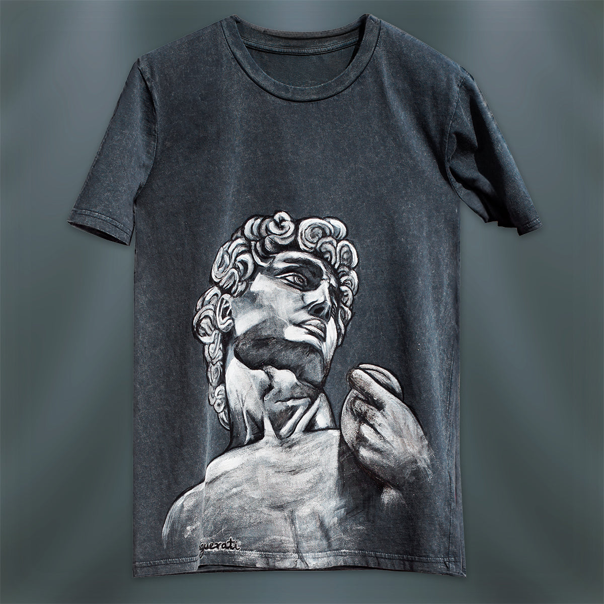 Michelangelo's David hand-painted T-shirt