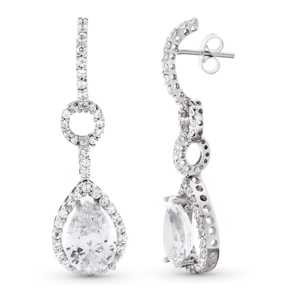 Melanie earrings: 18 kt white gold – 15679A