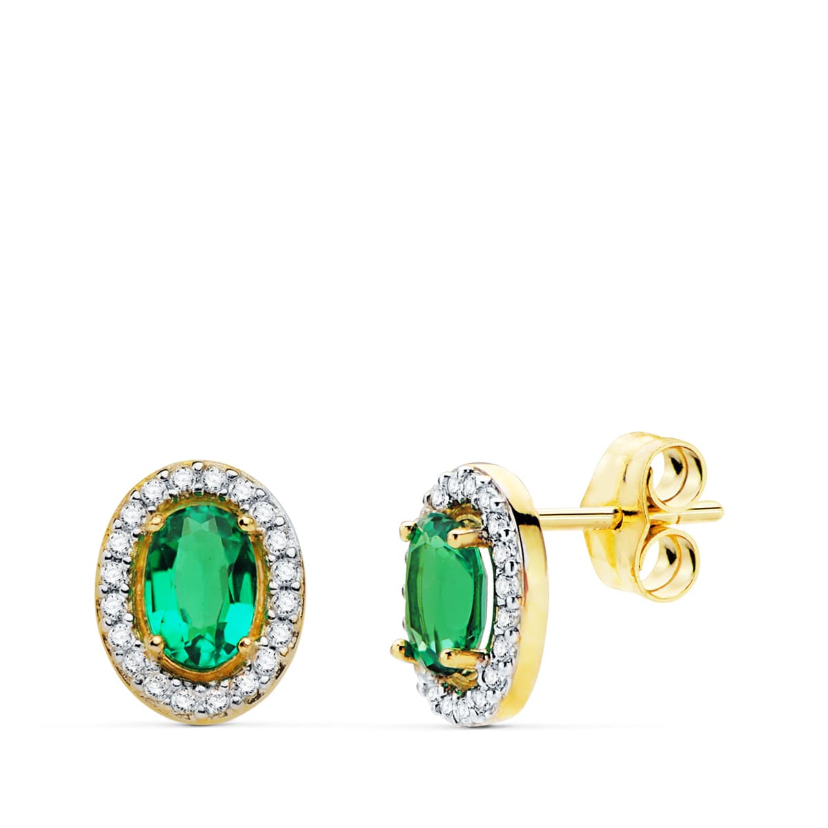 Royal mini earrings: 18 kt yellow gold