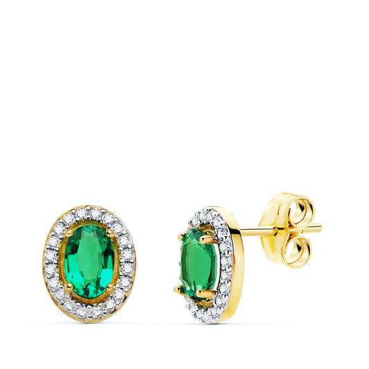 Royal mini earrings: 18 kt yellow gold