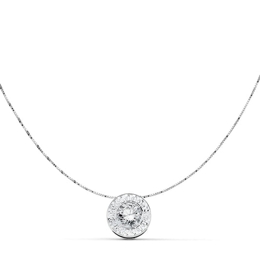 Greek necklace: 18 kt white gold – 18950