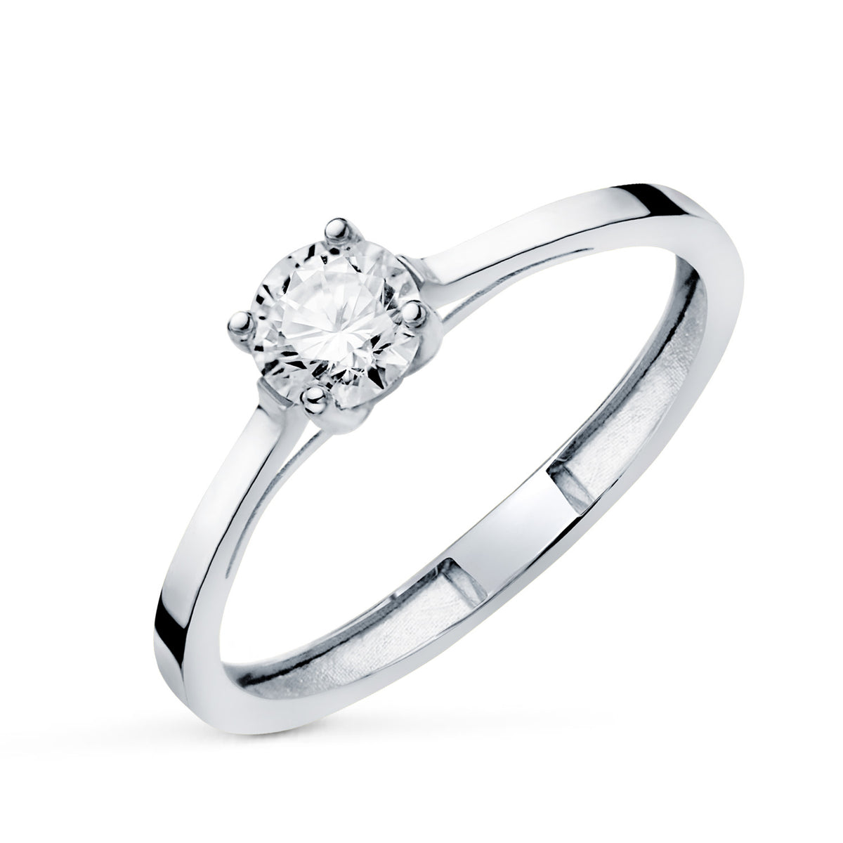 Helen ring: 18kt white gold 0.50ct diamond – P4003 2Ob
