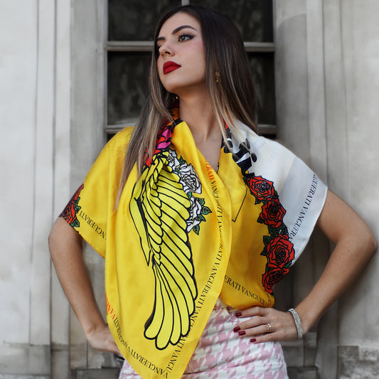 Vanguerati motor club silk scarf