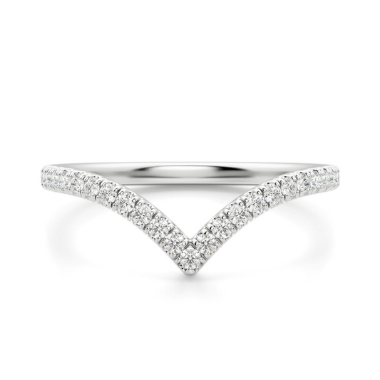Valier ring: white gold with 0.20ct diamonds