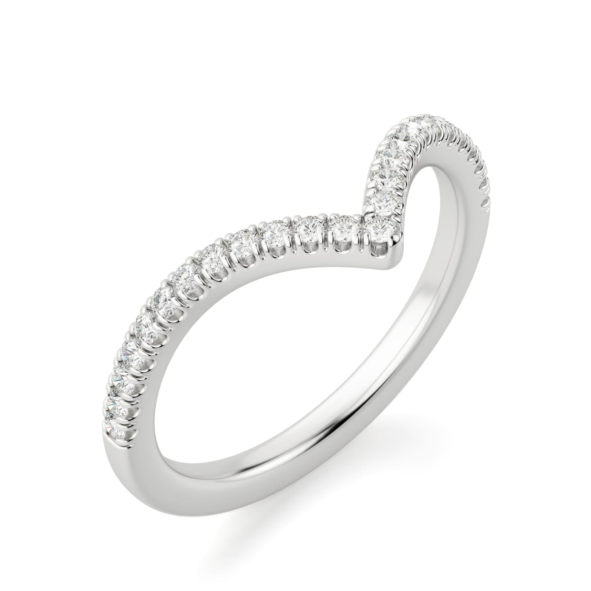 Valier ring: white gold with 0.20ct diamonds – Valier White