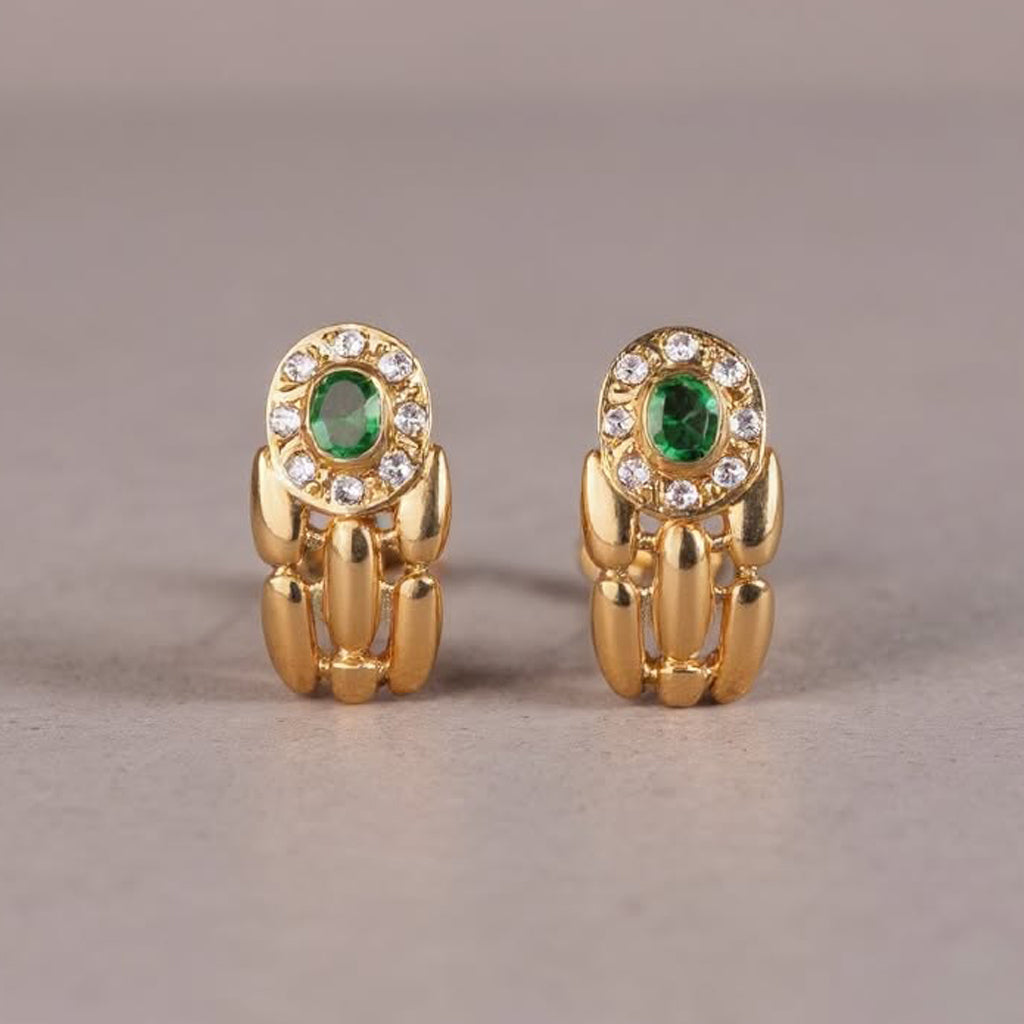 Panter emerald earrings: 18 kt yellow gold – 563492597 1535067571257676 6609104602357124804 N