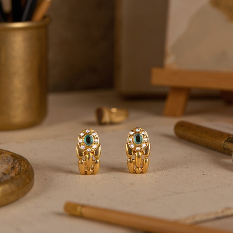 Panter emerald earrings: 18 kt yellow gold – 562568318 1519928286093037 1673738746763302096 N