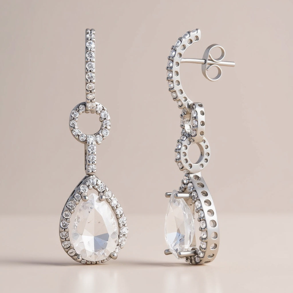 Melanie earrings: 18 kt white gold – Melanie Earrings White Gold