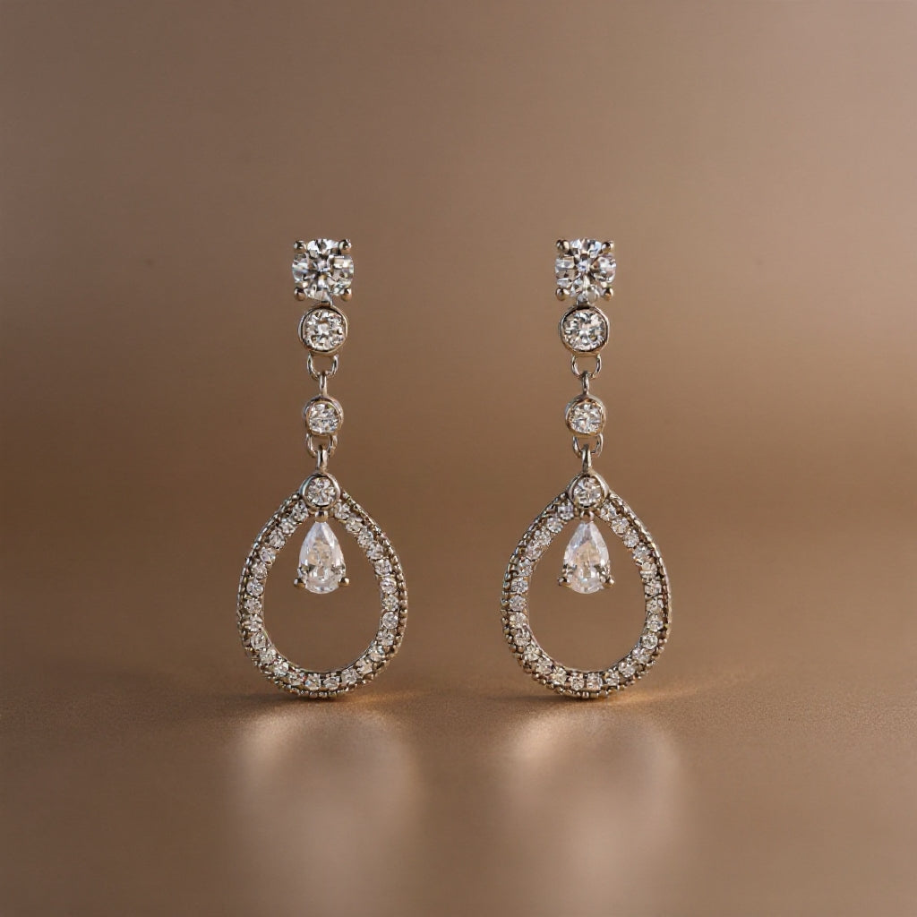 Grace earrings: 925 sterling silver with zirconias