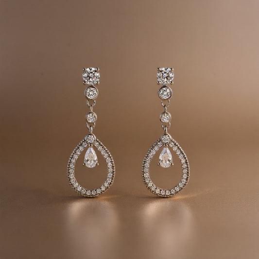 Grace earrings: 925 sterling silver with zirconias