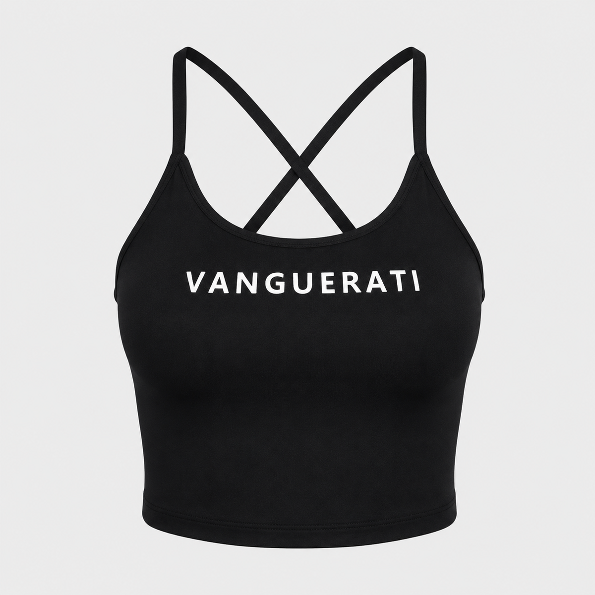 Crisscross Back Longline Sports Bra | Black – Crisscrossblackfront