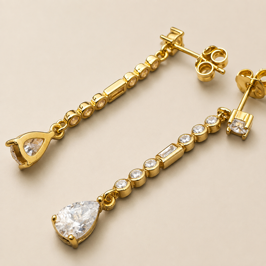 Louise earrings | 18kt gold plated 925 sterling silver